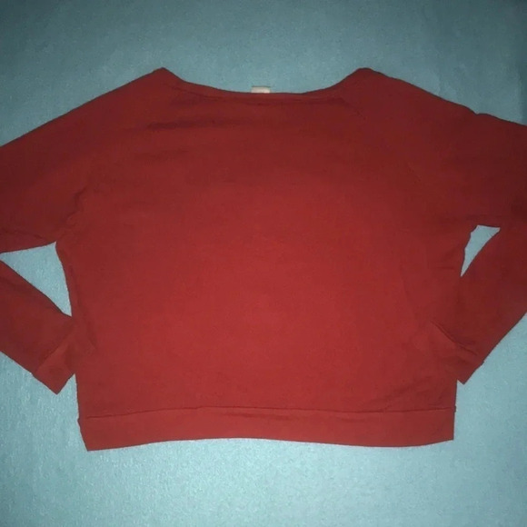 DISNEY X FOREVER 21 London Minnie mouse red long sleeve oversized size SP - Picture 2 of 8
